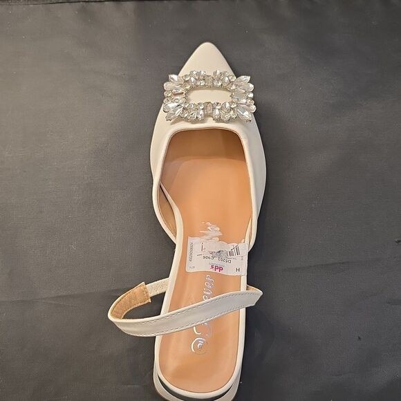 BRAND NEW FOREVER ELEGANT WOMEN CRYSTAL EMBELLISHMENT RHINESTONE SLINBACK FLAT - Picture 16 of 16